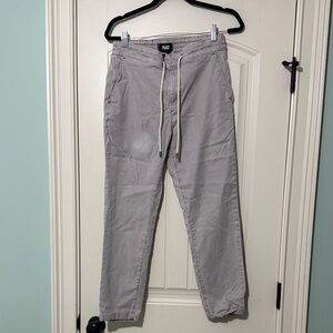 PAIGE Women's Light Gray Cropped Pants